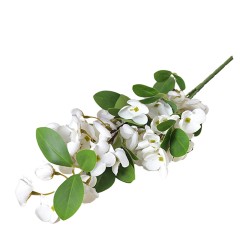 Изкуствен стрък Elegantz White Wildflower, 80см, White