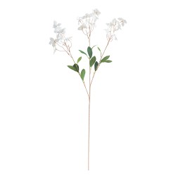 Изкуствен стрък Elegantz Flowering White,100 см, White