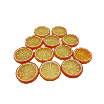 Декоративни шайби портокал Elegantz Orange slice; Пластмаса; 5 см; Оранжев
