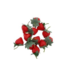 Декоративни изкуствени ягоди Elegantz Strawberry; Пластмаса; 6.5х4.5 см