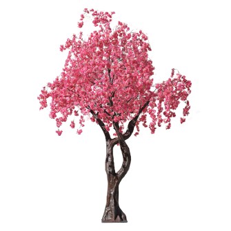 Изкуствено дърво Elegantz Faux Cherry Blossom, 3метра, Hot Pink