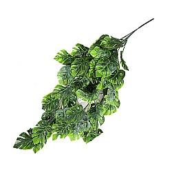 Изкуствена зеленина Elegantz Monstera Xl , 80 см, Цвят Зелен