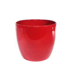 Керамична кашпа  Elegantz Pot Red One, Керамика, Ф 28 х 31,5 см, Red