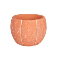 Керамична кашпа  Elegantz Orange Crush, Керамика, D 10х11см, Оранжев
