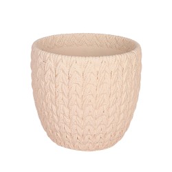 Керамична кашпа  Elegantz Impigliato L, Керамика, D 14х13см, Brush