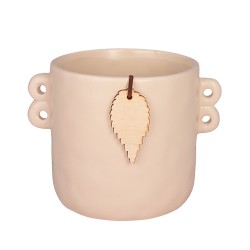  Керамична кашпа  с висулка Elegantz Pendant S, Керамика, D10.5х10см, Cream
