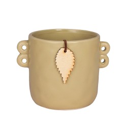  Керамична кашпа  с висулка Elegantz Pendant S, Керамика, D10.5х10см, Sage