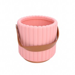 Керамична Кашпа Elegantz Discreet, Керамика, Ф 14 x 12 см, Pink