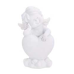 Декорация Elegantz Ангел Igor, 16 х 10 см, Полирезин, Бял