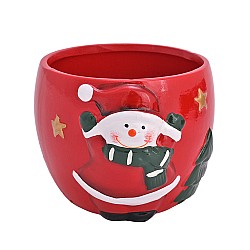Коледна кашпа Elegantz Christmas ,10  х 10 см, Керамика, Многоцветен