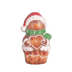 Коледна фигура Elegantz Christmas Biscuit Mix,10.5 см х 7 см х 16 см, Полирезин, Многоцветен