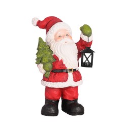 Коледна фигура Elegantz Santa Claus with LED Lantern, 46.5см х 28.6 см х 22см, Полимагнезии, Многоцветен
