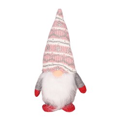 Коледна декорация Elegantz Standing Gnome, 30 см,Текстил, Многоцветен