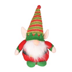 Коледна декорация Elegantz Elf Gnome , 30 см,Текстил, Многоцветен