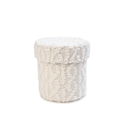 Единична луксозна кутия с капак  Elegantz Cotton Blend S, Бял
