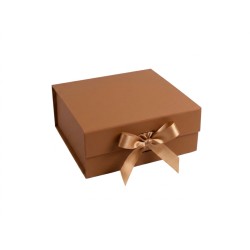 Единична сгъваема подаръчна кутия Elegantz S Easy Pack, 20х18.2х8см, Caramel