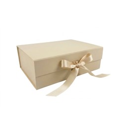 Единична сгъваема подаръчна кутия Elegantz M Easy Pack, 28.2х20.2х9.2см, Cream