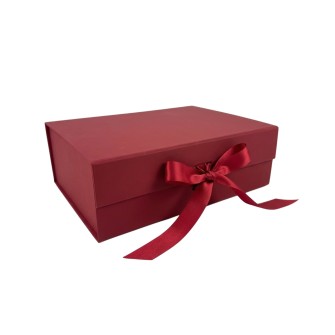 Единична сгъваема подаръчна кутия Elegantz M Easy Pack, 28.2х20.2х9.2см, Bordeaux