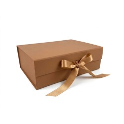 Единична сгъваема подаръчна кутия Elegantz M Easy Pack, 28.2х20.2х9.2см, Caramel