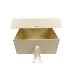 Единична сгъваема подаръчна кутия Elegantz L Easy Pack, 33.5х26х15см, Cream