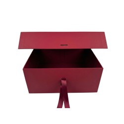 Единична сгъваема подаръчна кутия Elegantz L Easy Pack, 33.5х26х15см, Bordeaux