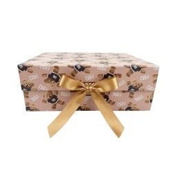 Единична сгъваема подаръчна кутия Elegantz L Easy Pack Bears, 33х25х12см