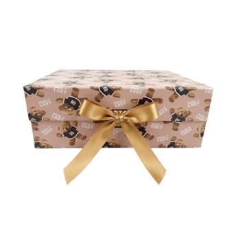 Единична сгъваема подаръчна кутия Elegantz L Easy Pack Bears, 33х25х12см