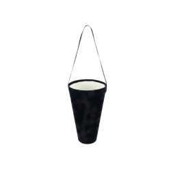 Единична велурена кутия  Elegantz Deluxe , 255.5 х 14.5 см, Черен
