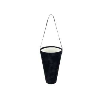 Единична велурена кутия  Elegantz Deluxe , 255.5 х 14.5 см, Черен