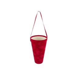 Единична велурена кутия  Elegantz Deluxe , 255.5 х 14.5 см, Червен
