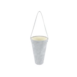 Единична велурена кутия  Elegantz Deluxe , 255.5 х 14.5 см, Бял