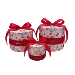 Комплект от 3 подаръчни луксозни  кутии  Elegantz Smily, Многоцветен Червен