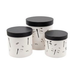 Комплект от 3 подаръчни 3D кутии  Elegantz Seahorse, White&Black