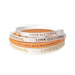 Панделка Рипс Love is Eternal, 1,5 см / 50м , Цвят White