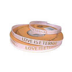 Панделка Рипс Love is Eternal, 1,5 см / 50м , Цвят Pink