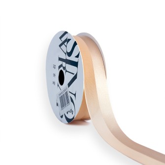 Луксозна панделка органза и сатен Elegantz Fancy, 25 мм х 20Y, Cream