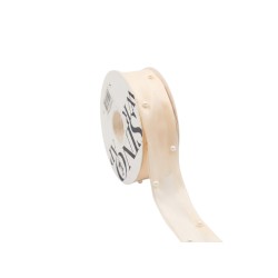 Луксозна панделка сатен с перли Elegantz Pearl, 30 мм х 5Y, Cream
