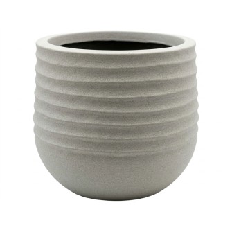 Пластмасова кашпа Elegantz Mariella Round Pot XL, Пластмаса, 53см х 53х49см, Volcanic Beige