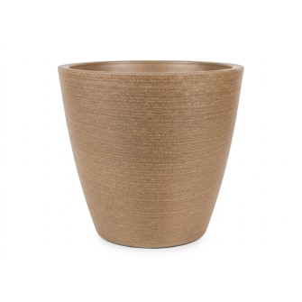 Пластмасова кашпа Elegantz Essex Planter XL, Пластмаса, 43см х 43х 40см, Sandy Brushed Wood