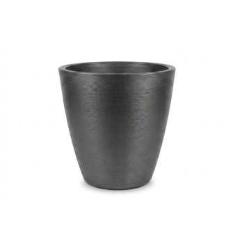 Пластмасова кашпа Elegantz Essex Planter L, Пластмаса, 35см х 35 х 32.2см, Obsidian Grey