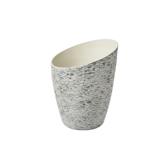 Пластмасова кашпа Elegantz Slope Planter L, Пластмаса, 45.5см х 45.5 х 58.5см, Weathered Rock