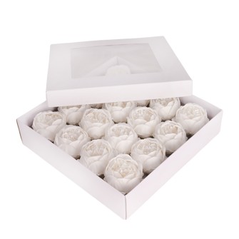 Сапунена божуреста роза Elegantz Summer Rose 7см x 8см, White