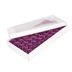 Сапунена роза Elegantz Love De Luxe , 6.5см x 5,8см, Eggplant