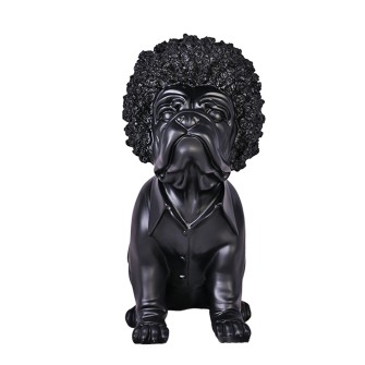 Деко Фигура Elegantz Dog Jentle  , 34см х 18см 22см, Полирезин, Black