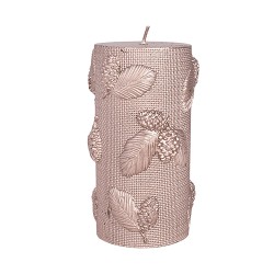 Коледна свещ Elegantz Pillar with Pinecone L, 8.3 х 8.3 x 14.5 см, Парафин, Многоцветен