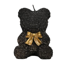 Коледна свещ Elegantz Мече от рози, 10 х 10 x 13.5 см, Парафин, Многоцветен