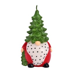 Коледна свещ Elegantz Santa L 18 х 10 см, Парафин, Многоцветен