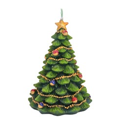 Коледна свещ Elegantz Christmas Tree L, 18 х 13 см, Парафин, Многоцветен