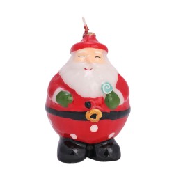 Коледна свещ Elegantz Santa S 12 х 8 см, Парафин, Многоцветен