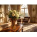 Стъклена ваза Elegantz Twistet Vase S, Стъкло, 25х12х8см, Прозрачен Кехлибарен